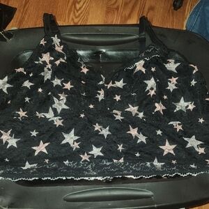 Torrid Black and Pink Star Bandeau